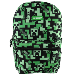 Minecraft Creeper Backpack Skoletaske 45x30x13cm Multicolor one size