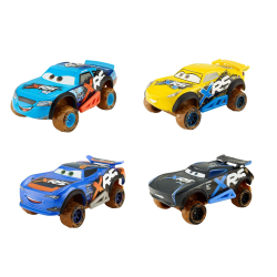 2-pack Cars Muta-kilpa-autot jousituksella Diecast 8cm 1:55 Multicolor