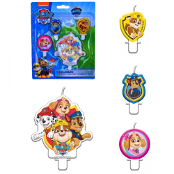 4-Pack Paw Patrol Kagelys Fødselsdag Lys Parti Multicolor one size