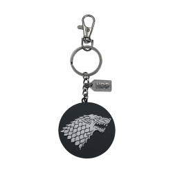 Game of Thrones Metal Keychain Stark Silver Logo Nyckelring Silver