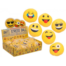 Kläm Och Formbar Smiley Emotion Stressboll Stress Relax Boll Squ Gul