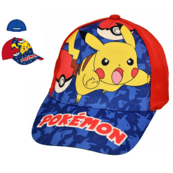 Pokemon Cap with Pokeball and Pikachu motif in front Red 52cm Red