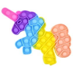 Fidget Toy Pop It Leksak Stress Relax Färgglad Magic Unicorn Enh multifärg