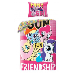 My Little Pony Pony Girl Påslakanset Bäddset Sängkläder 140x200+ multifärg