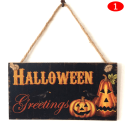 Halloween hängande skyltar Trick or Treat Skull Witch for Indoor O N1