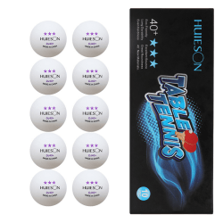10 Counts 3-Star 40+ Premium pingisbollar Avancerad träning White 10PCS