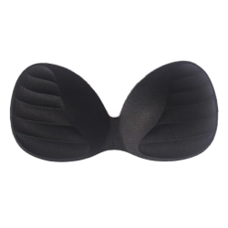 Dame Bikini-polstret innlegg Bryst-BH Enhancer Push Up Chest I Black 3*105cm