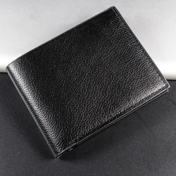 Lommebok for menn ekte skinn Lommebøker for menn Premium-produkt Ekte C Black one size