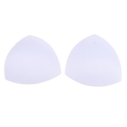 3-par triangel för kvinnor Bikini-bröstskyddsinsatser Svampskum BH P White 3pair