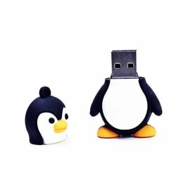 Söt Tecknad Penguin Tecknad USB minne Nyhet Mode Charm Penguin Pvc Silikon USB minne (16gb)