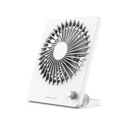 Nordic Home Kannettava USB-tuuletin 2000mAh, 5W - Valkoinen