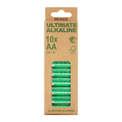 Deltaco AA-batterier (LR6) - 10-pack