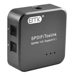 Optisk SPDIF Toslink Splitter