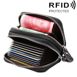 Svart Plånbok med RFID skydd - Många fack