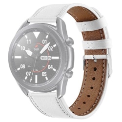 Armband i konstläder till Galaxy Watch 3 45mm - Vit