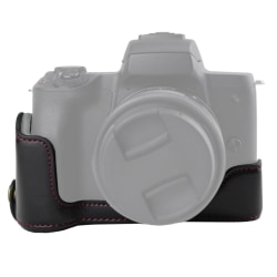 Underdelsskydd i PU läder till Canon EOS M50 / M50 Mark II Svart