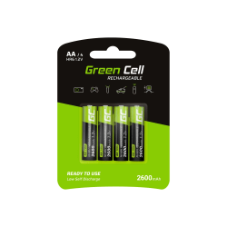 Green Cell 4x AA HR6 Akkuparistot 2600mAh