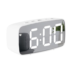 LED Väckarklocka Arc med vita siffror - Vit