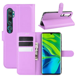 Xiaomi Mi Note 10/10 Pro - Litchi Plånboksfodral - Lila Purple Lila