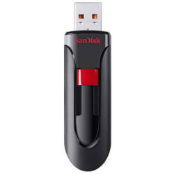 SanDisk USB Minne Glide 64 GB Svart