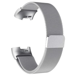 Milanese Loop Metall Armband Fitbit Charge 4/3 Silver