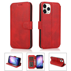 iPhone 12 Mini - Retro Fodral - Röd Red Röd