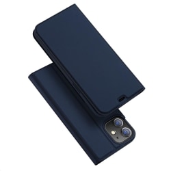 iPhone 12 Mini - DUX DUCIS Skin Pro Fodral - Mörk Blå DarkBlue Mörk Blå