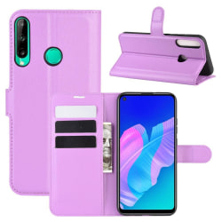 Huawei P40 Lite E - Litchi Plånboksfodral - Lila Purple Lila