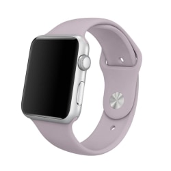 Silikon Armband Apple Watch 42/44/45 mm (S/M) - Ljus Lila