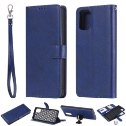 Samsung Galaxy A71 - 2in1 Magnet Skal / Plånboksfodral - Blå Blue Blå