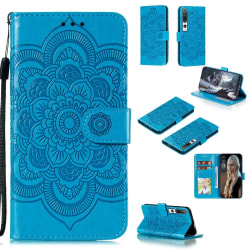 Xiaomi Mi 10 / 10 Pro - Mandala Plånboksfodral - Blå Blue Blå