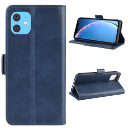 iPhone 11 - Plånboksfodral PU-Läder - Mörk Blå DarkBlue Mörk Blå