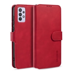 Samsung Galaxy A32 5G - DG.MING Retro Fodral - Röd Red Röd