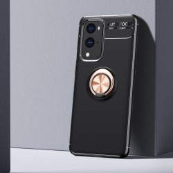 OnePlus 9 Pro - Ring Skal - Svart/Roséguld