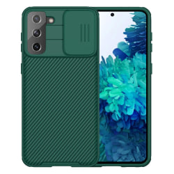 Samsung Galaxy S21 Plus - NILLKIN CamShield Pro Skal - Grön Green Grön