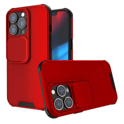 iPhone 13 Pro - CamShield Hybrid Skal - Röd