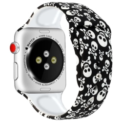 Silikon Armband Apple Watch 42/44/45 mm - Döskallar