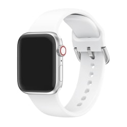 Silikon Armband - Apple Watch 41/40/38 mm - Vit White Vit