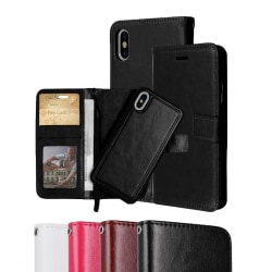 iPhone XR - Plånboksfodral / Magnet Skal 2 in 1 - Välj Färg! Black Svart