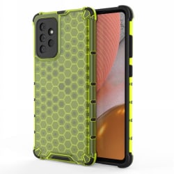 Samsung Galaxy A72 - Armor Honeycomb Textur Skal - Grön Green Grön