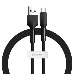 Baseus Silica Gel 2m 2A USB-C Kabel - Svart Black Svart
