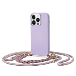 Tech-Protect iPhone 14 Pro Skal Icon Chain Violet