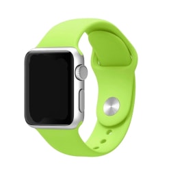 Silikon Armband Apple Watch 42/44/45 mm (S/M) - Lime Grön