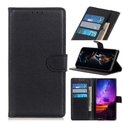 Samsung Galaxy Note 20 Ultra - Litchi Plånboksfodral - Svart Black Svart