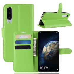 Huawei P30 - Litchi Plånboksfodral - Grön Green Grön