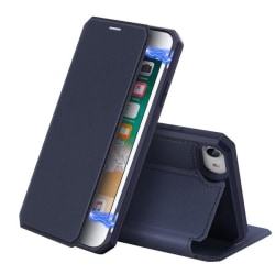 iPhone 7/8/SE (2020/2022) - DUX DUCIS Shockproof Plånboksfodral Mörkblå