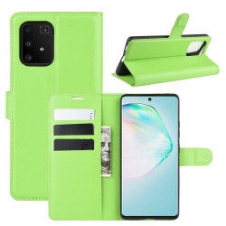 Samsung Galaxy S10 Lite - Litchi Plånboksfodral - Grön Green Grön