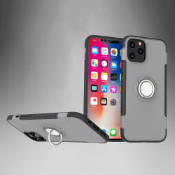 iPhone 12 Pro Max - Ring Skal - Grå Grey Grå