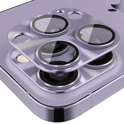 ENKAY iPhone 14 Pro / 14 Pro Max Linsskydd Aluminium Lila
