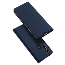 Motorola Moto G8 - DUX DUCIS Plånboksfodral - Mörk Blå Mörkblå